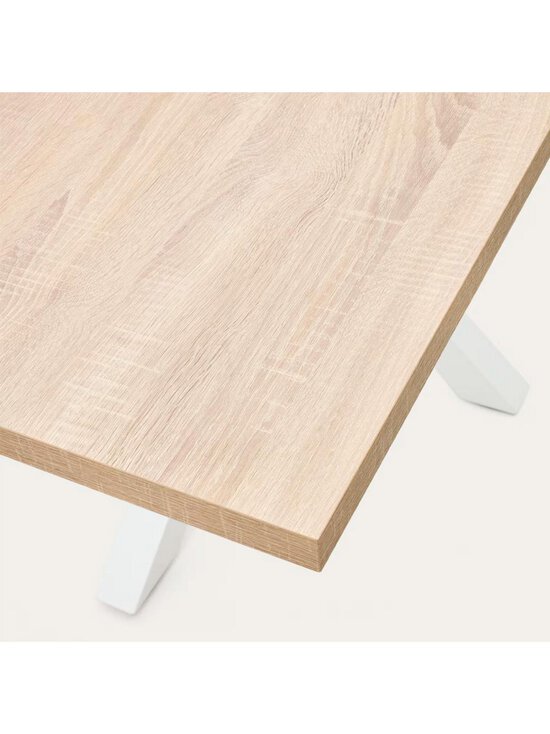 Kave Home - Argo-ruokapöytä tammenvärinen melamiini / valkoinen 180 x 100 cm - BROWN | Stockmann - photo 4