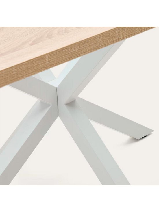 Kave Home - Argo-ruokapöytä tammenvärinen melamiini / valkoinen 180 x 100 cm - BROWN | Stockmann - photo 5