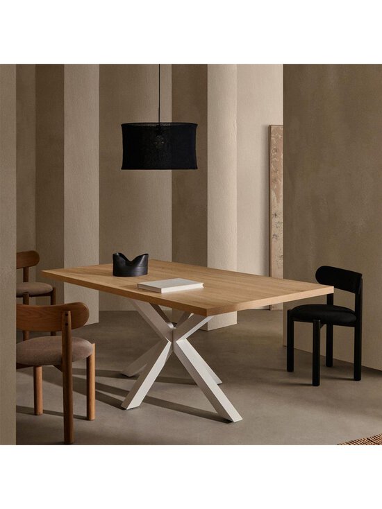 Kave Home - Argo-ruokapöytä tammenvärinen melamiini / valkoinen 180 x 100 cm - BROWN | Stockmann - photo 6