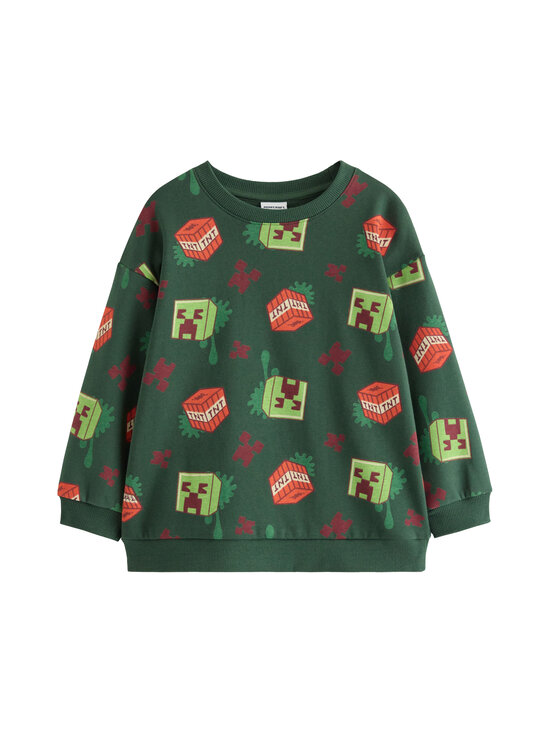 Lindex - Minecraft-collegepaita - 8599 GREEN | Stockmann - photo 1
