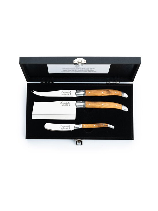 Laguiole - Style De Vie Cheese Knives -juustoveitsi 3 kpl - LIGHT WOOD/STAINLESS STEEL | Stockmann - photo 1