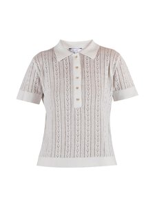 BLUE - Lina Linen -pikeeneulepusero - WHITE | Stockmann