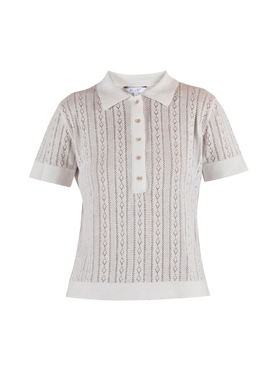 BLUE - Lina Linen -pikeeneulepusero - WHITE | Stockmann - photo 1