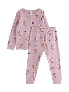 Lindex - Ribbed-pyjama - 8121 LILAC | Stockmann