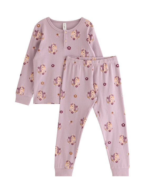 Lindex - Ribbed-pyjama - 8121 LILAC | Stockmann - photo 1