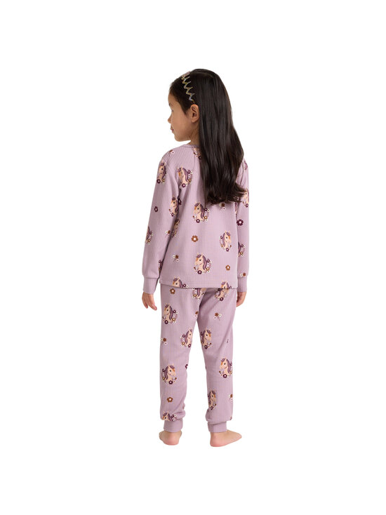 Lindex - Ribbed-pyjama - 8121 LILAC | Stockmann - photo 4