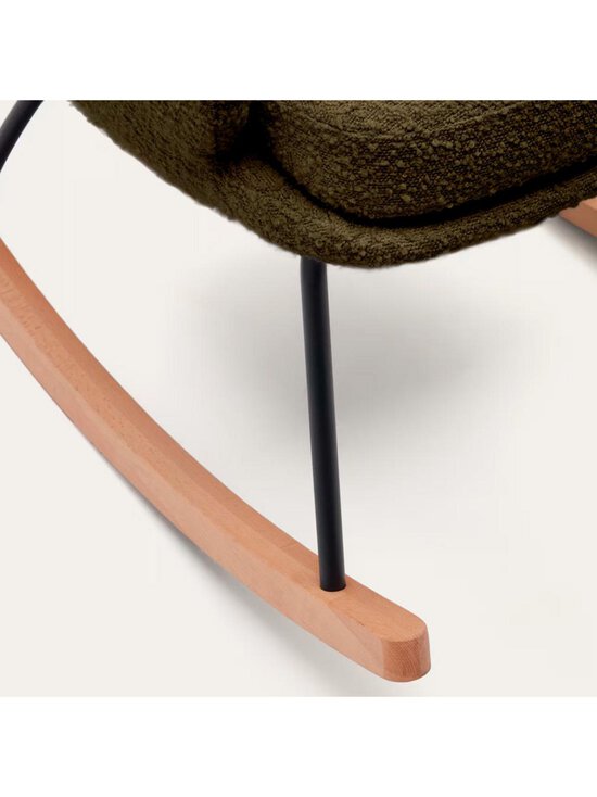 Kave Home - Maustin-keinutuoli tummanvihreä buklee - GREEN | Stockmann - photo 6