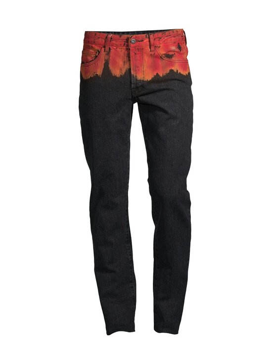 Bleach Flames Slim Denim -farkut