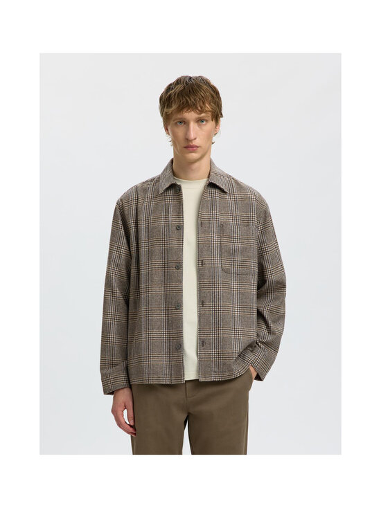 Selected - SlmRlxsvend Wool Blend -päällyspaita - DELICIOSO CHECKS:MIX | Stockmann - photo 5