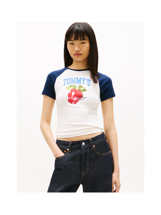 Tommy Jeans - Market Raglan T-krekls - YBH ANCIENT WHITE | Stockmann - photo 4