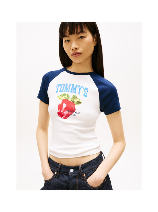 Tommy Jeans - Market Raglan T-krekls - YBH ANCIENT WHITE | Stockmann - photo 5