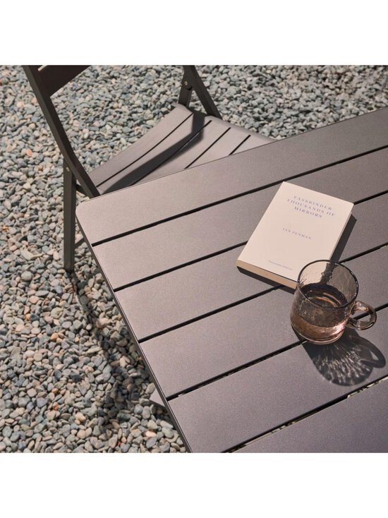 Kave Home - Torreta-taittopöytä tummanharmaa keskijalalla 70 x 70 cm - BLACK | Stockmann - photo 7