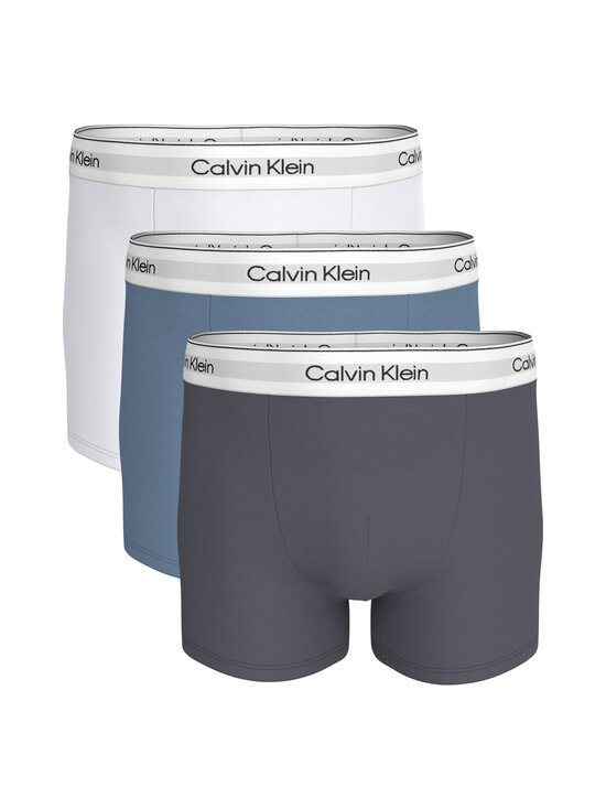 Calvin Klein Underwear - Relaxed Dart Boxer Briefs -alushousut 3-pack - 4NC WHITE/BLUE TULIP/TURBULENCE | Stockmann - photo 1