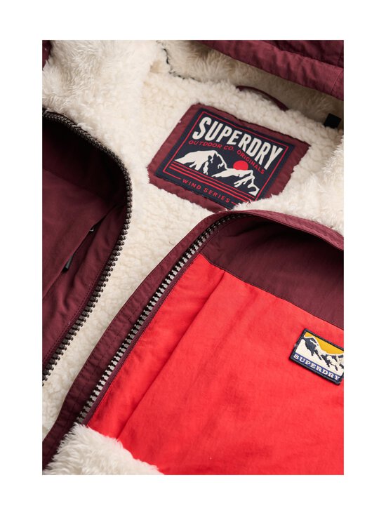 Superdry - Super Soft Hybrid -takki - M3Z DESERT BONE OFF WHITE/PORT RED | Stockmann - photo 4