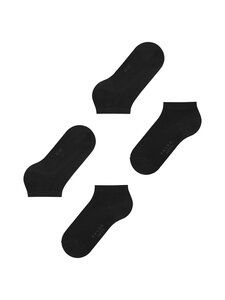 Falke - Sneaker Happy -puuvillasukat, 2 paria - 3000 BLACK | Stockmann
