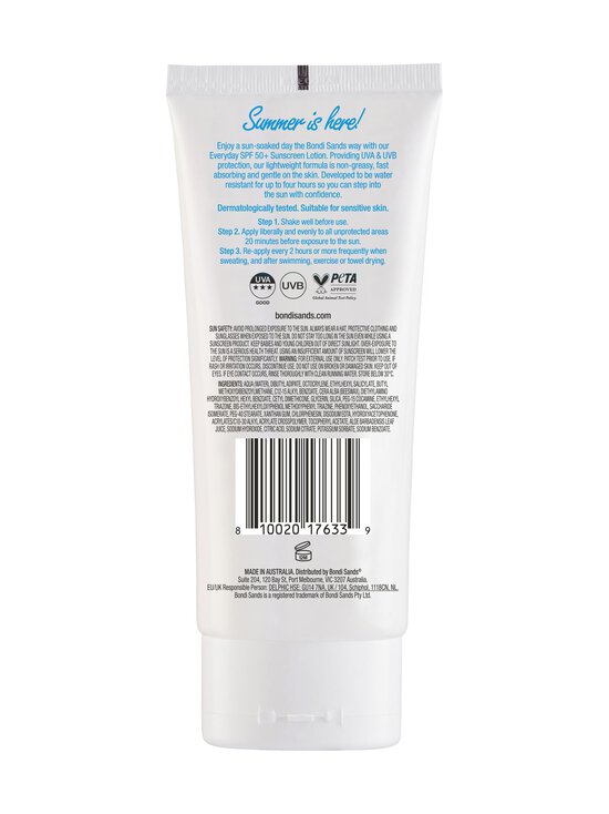 Bondi Sands - Everyday Body Lotion SPF 50+ -aurinkovoide - NOCOL | Stockmann - photo 2