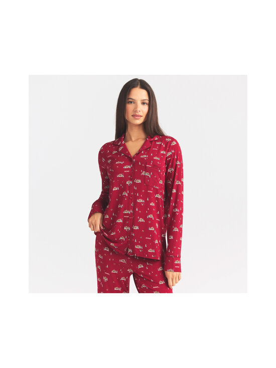 SKIMS - Sleep Long Set -pyjama - BRICK FROSTY CABIN | Stockmann - photo 3
