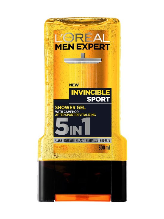 Invincible Sport 5in1 -suihkugeeli 300 ml