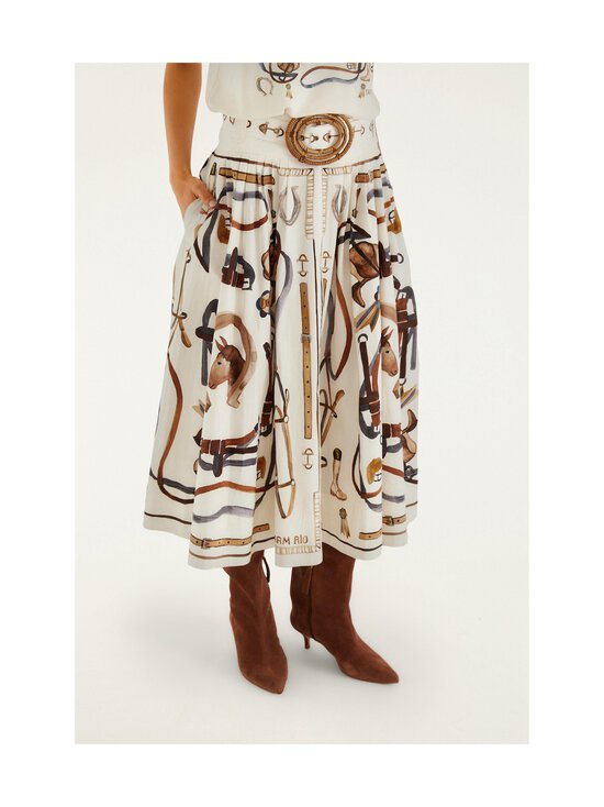 Farm Rio - Equestrian Maxi -hame - 25237 EQUESTRIAN SCARF WINTER WHITE | Stockmann - photo 3