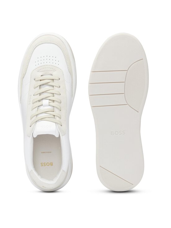 BOSS - Baltimore-nahkasneakerit - 100 WHITE | Stockmann - photo 4
