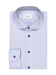 Eton - Contemporary Fit Geometric Effect Signature Twill krekls ar apkakli - 21 LIGHT BLUE | Stockmann