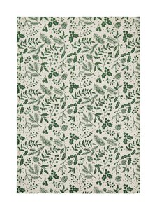 Casa Stockmann - Natal-keittiöpyyhe - NATURAL LINEN/GREEN COMBO | Stockmann