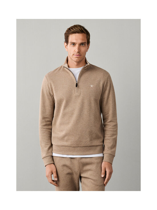 Hackett London - Travel Half Zip -neulepaita - 863 BROWN | Stockmann - photo 3
