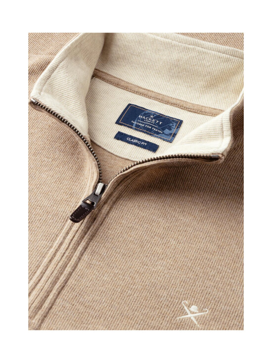 Hackett London - Travel Half Zip -neulepaita - 863 BROWN | Stockmann - photo 8