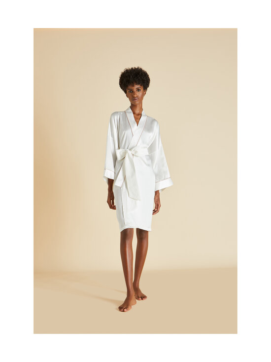 Olivia von Halle - Siidist hommikumantel Mimi - IVORY OYSTER CORE | Stockmann - photo 2