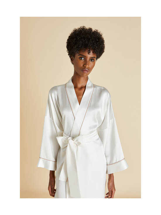 Olivia von Halle - Siidist hommikumantel Mimi - IVORY OYSTER CORE | Stockmann - photo 4