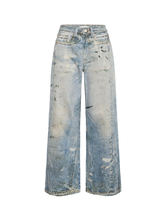Gestuz - GZcornelia High Waist Wide -farkut - 120 PRINTED DENIM BLUE | Stockmann - photo 1