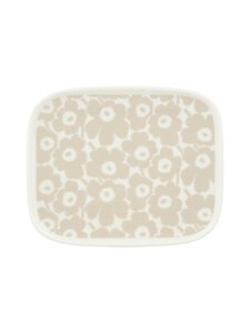 Marimekko - Oiva Pikkuinen Unikko -lautanen 12 x 15 cm - 120 WHITE, STRAW | Stockmann