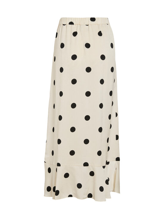 Vila - ViClaire High Waist Flounch  -hame - BIRCH AOP:BLACK DOTS | Stockmann - photo 2