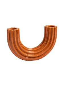 &klevering - Candle Holder Churros svečturis 16.5 x 4 x 10.5 cm - BROWN | Stockmann