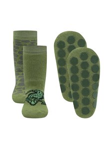 Ewers - ABS Crocodile neslīdošas zeķes 2 iepak. - 2 GREEN | Stockmann