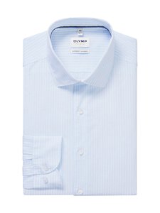 Olymp - Body Fit Stripe -pellavasekoitepaita - 10 HELLBLAU | Stockmann