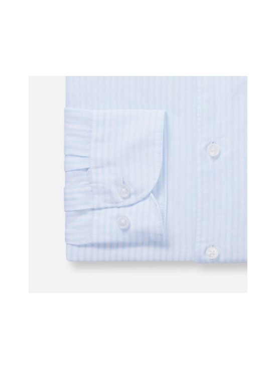 Olymp - Body Fit Stripe -pellavasekoitepaita - 10 HELLBLAU | Stockmann - photo 3