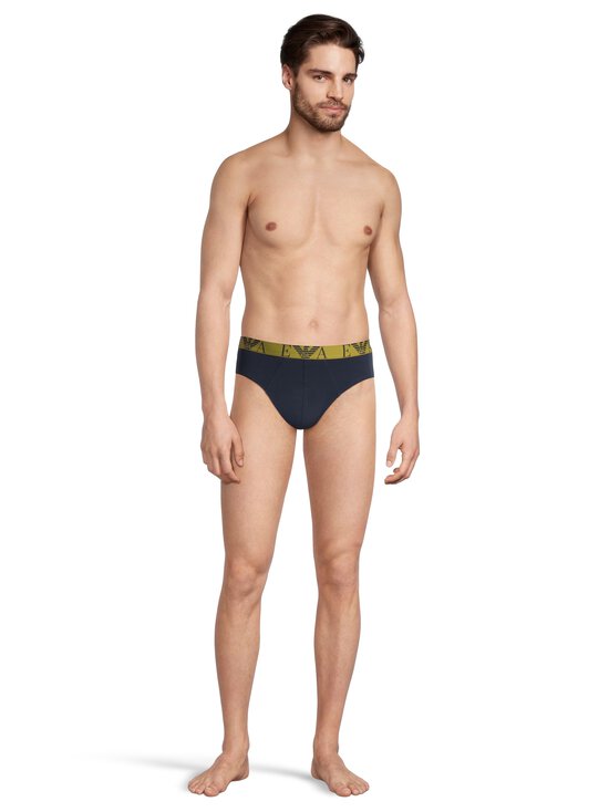 Emporio Armani - Alushousut 3-pack - MB636 BLU/MOSS/WHITE | Stockmann - photo 3