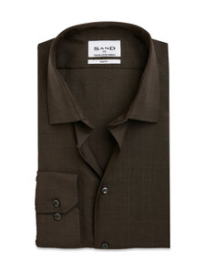 SAND Copenhagen - Jake Slim Fit -kauluspaita - 290 DARK BROWN | Stockmann