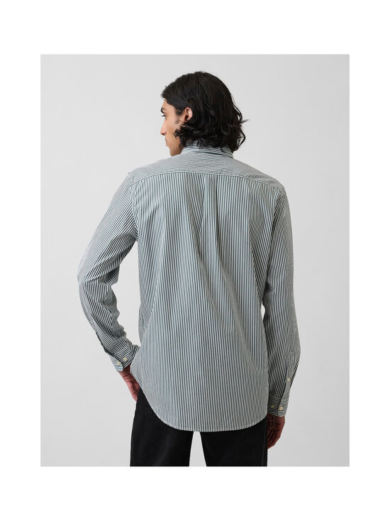 GAP - Poplin Stripes Standard Fit krekls ar apkakli - GREEN STRIPE | Stockmann - photo 4