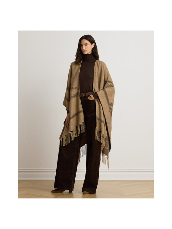 Lauren Ralph Lauren - Pontšo Ruana - 004 CAMEL/BROWN | Stockmann - photo 2