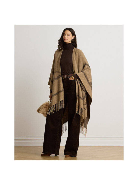 Lauren Ralph Lauren - Pontšo Ruana - 004 CAMEL/BROWN | Stockmann - photo 3