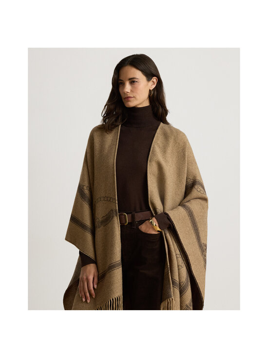 Lauren Ralph Lauren - Pontšo Ruana - 004 CAMEL/BROWN | Stockmann - photo 4