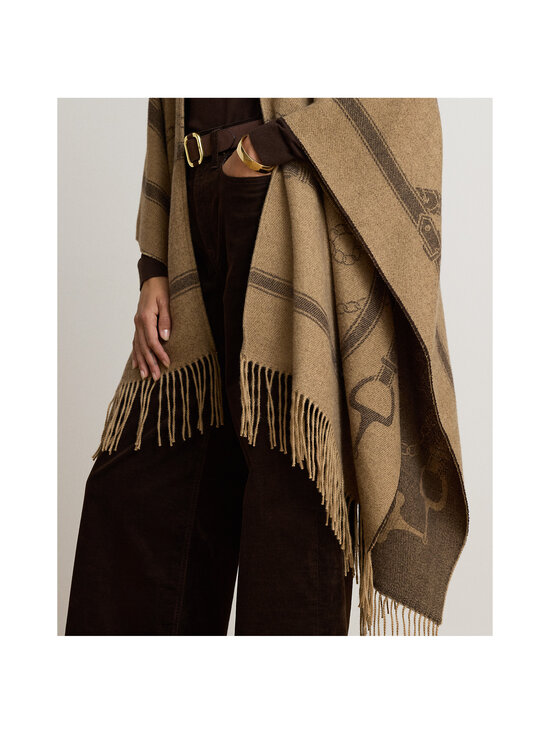 Lauren Ralph Lauren - Pontšo Ruana - 004 CAMEL/BROWN | Stockmann - photo 6