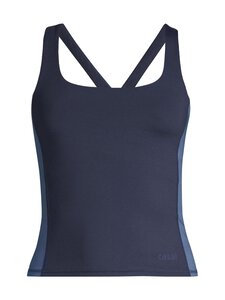Casall - Sisseehitatud rinnahoidjaga treeningtopp Shaped Block Built in Bra Tank - 447 CORE BLUE | Stockmann