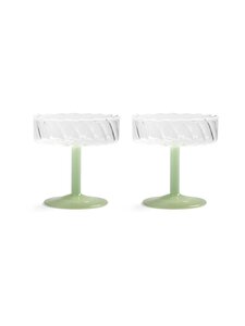 &klevering - Klaasid Coupe Twirl 11 cm, 3 tk - GREEN &klevering - Klaasid Coupe Twirl 11 cm, 3 tk - GREEN | Stockmann