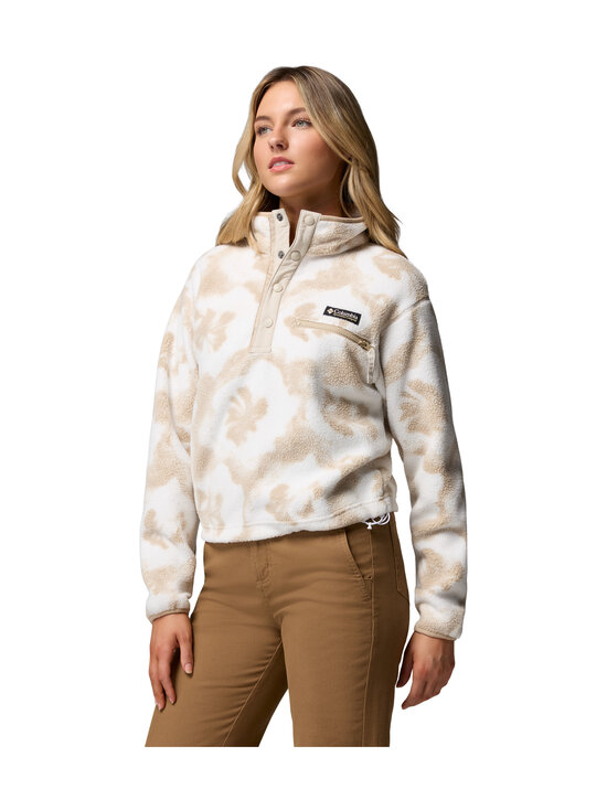 Columbia - Fliispusa Helvetia II Printed Cropped Half Snap - 126 SEA SALT, SPRAYFLOWER | Stockmann - photo 4