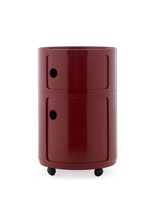 Kartell - Componibili Big -säilytyskaluste 2-osainen / pyörät burgundy - PINK | Stockmann - photo 1