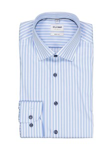 Olymp - Body Fit Level 5 Stripe krekls ar apkakli - 11 BLEU | Stockmann