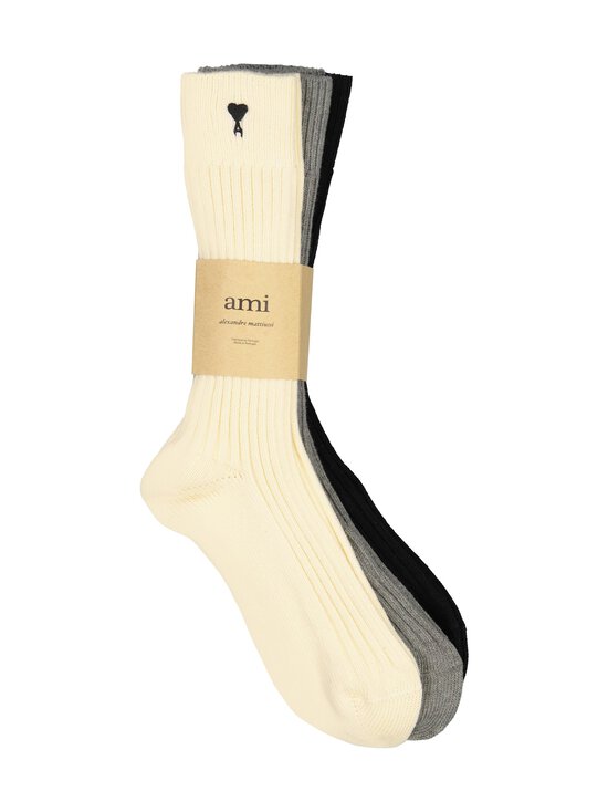 Ami - Ami De Coeur -sukat 3-pack - 971 : ECRU/GRIS/NOIR | Stockmann - photo 3